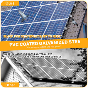 PVC Coated Bird Netting 6in×100ft 1/2" <b>Mesh</b> with Stakes & Washers, Block Birds Squirrels for <b>Garden</b> - Product Image 4