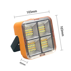 <strong>Rechargeable</strong> Solar LED <strong>Emergency</strong> Work <strong>Light</strong> Waterproof ABS Portable Flood <strong>Lights</strong> for Garden or Camping Outdoor Use - Product Image 4