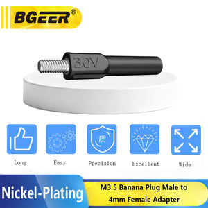 מתאם M3.5 זכר בננה לנקבה בננה 4 מ\\\"מ - מחבר פנס יצוק בהזרקה מנחושת מלאה - Product Image 4