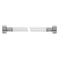 KLOE8223 Connecteur de Robinet Moderne 1/2''C x 1/2''FIP, Tuyau Flexible en PVC Renforcé avec Raccord Métallique, Certifié CUPC NSF pour Alimentation de Robinet
