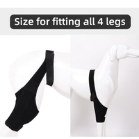 Attelle de rotule à luxation de jambe arrière de chien pour entorse ACL CCL arthrite garde les articulations chaudes et stables pour la formation et le comportement des animaux de compagnie