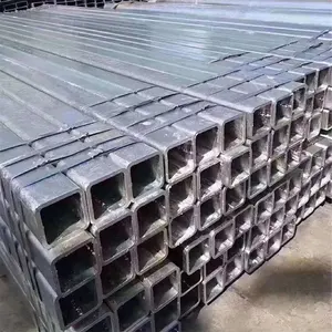 20x20 30x30 50x50 Square ERW Welded Low Carbon GI Pipe Pre Galvanized Round Steel Pipe ASTM A53 SCH 40 Grade B