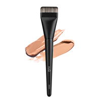 # Pinceau de maquillage plat pour le visage, en poils synthétiques vegan de luxe, manche en bois, 503