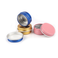 Fabricant de conteneurs Boîte de conserve en métal personnalisée Pot à bougie rond en métal aluminium pour crème cosmétique avec bouchon à vis