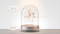 Solution clé en main pour vitrine d'exposition de parfums haut de gamme, moderne et artistique, avec tuyaux en verre, usine source 20 ans, CE UL