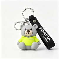 Cadeau d'entreprise personnalisé, porte-clés en PVC souple durable, couleur personnalisée, logo personnalisé 2D 3D, technique FREEFORM, design personnalisable