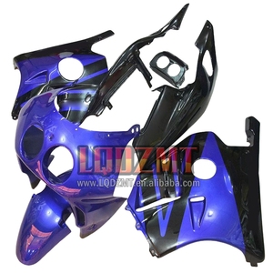 Corps d'injection pour HONDA CBR250RR MC19 CBR250 <span class=keywords><strong>CBR</strong></span> <span class=keywords><strong>250</strong></span> RR CC 250RR 88 89 72LQ.76 <span class=keywords><strong>CBR</strong></span> 250CC <span class=keywords><strong>1988</strong></span> 1989 Kit de carénage OEM bleu noir - Product Image 1