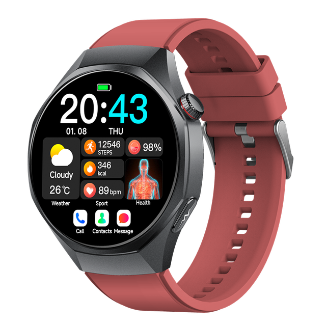 GE400 4G ECG Smart Watch with AI Health Diagnosis Heart Health Analysis Fitness Tracker AMOLED Screen SOS Watch for Elderly Care