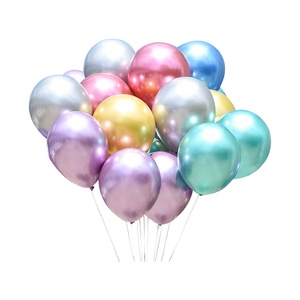 12 Inch Sáng Bóng Hạnh Phúc Sinh Nhật Đảng Trang Trí 12 Inch Ballon Heli Cao Su Màu Đỏ Màu Hồng Tím Vàng Và Bạc Kim Loại Bóng - Product Image 2