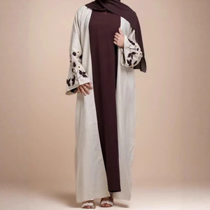 Vestido <span class=keywords><strong>de</strong></span> Fiesta Elegante para Mujer Árabe Musulmana <span class=keywords><strong>de</strong></span> Oriente Medio, <span class=keywords><strong>de</strong></span> Poliéster, Bordado, con Bloques <span class=keywords><strong>de</strong></span> Color y Manga Larga - Product Image 1