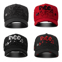Casquette de baseball vintage sportive de haute qualité à 5 panneaux avec visière incurvée et taille ajustable, Gorras Chip Nfc Rico O Muerto Gorra Bigg boss Hats