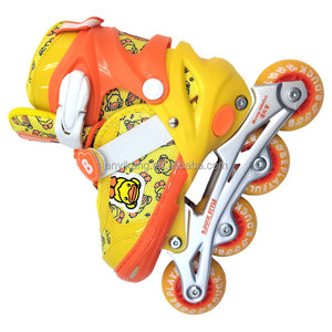 Có thể điều chỉnh b-vịt Đồng Thương hiệu trẻ em <span class=keywords><strong>Inline</strong></span> <span class=keywords><strong>Skate</strong></span> giày với nhấp nháy 4-bánh xe - Product Image 4