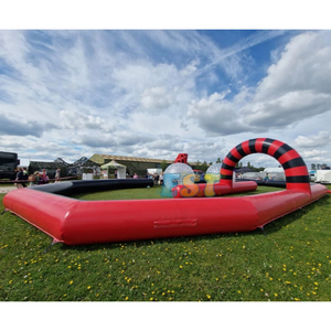 Piste de course de boules roulantes gonflables Pistes de course gonflables pour voitures tamponneuses Arena Mur de clôture gonflable - Product Image 2