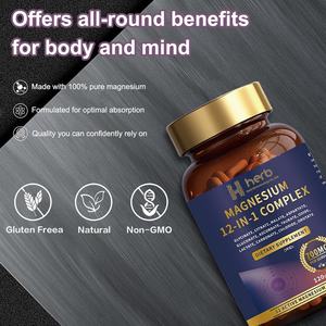 Cápsulas de Complejo de Magnesio y Vitaminas OEM/ODM, Mejoran la Inmunidad y la Densidad Ósea, Fórmula 2 en 1 para Adultos (No Apto para Recién Nacidos), 60 Cápsulas - Product Image 6