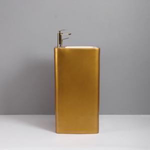 Lavabo sur pied rectangulaire sur mesure pour <span class=keywords><strong>petit</strong></span> lavabo <span class=keywords><strong>Lave</strong></span>-pieds Lavabo musulman doré Lavabo Wudu en céramique - Product Image 4