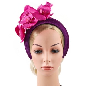 Diadema roja de flor de simulación de belleza de Venta caliente para novias, tocado de fiesta, accesorio esencial para el cabello de flor de Halloween - Product Image 1