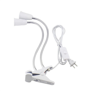 Soporte de abrazadera de lámpara con interruptor Portalámparas E27 Enchufe de bombilla Base LED Soporte de enchufe de luz Mesa <span class=keywords><strong>vintage</strong></span> 220V Soporte flexible - Product Image 2