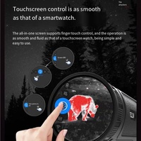 Monoculaire thermique infrarouge à vision nocturne tactique de chasse, synchronisation audiovisuelle, charge rapide, profil haut, métal, extérieur