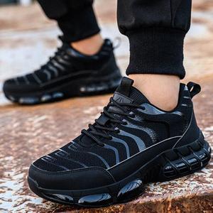 Chaussures de sécurité sportives légères en maille noires, tendance, avec assurance commerciale - Offre Spéciale - Product Image 6