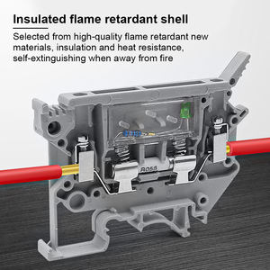 Connecteur <span class=keywords><strong>de</strong></span> fil en plastique gris UK5-HESI à visser, résistant, pour rail DIN C45, bornier <span class=keywords><strong>de</strong></span> fusible, outils pour éclairage LED - Product Image 3