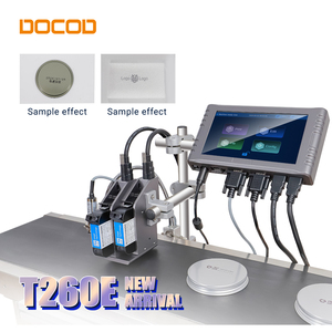 Impresora de inyección de tinta TIJ barata, pantalla táctil de 7 pulgadas, DOCOD, 25,4mm, T260E, codificador de fecha de caducidad Industrial, máquina codificadora para bolsas de plástico - Product Image 1