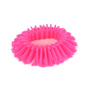 Wholesale Soft Spiky Hair <b>Ring</b> Fidget Bracelet Multicolor <b>Stretch</b> Sensory Wrist Band Stress Relief Toy for Children - Product Image 5