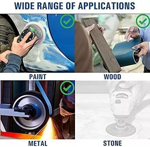 أسطوانة صنفرة ذهبية 6 بوصات من نوع Grit خطاف أكسيد الألومنيوم وحلقة بدون ثقب - Product Image 6