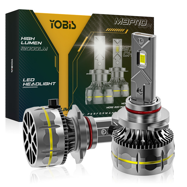 YOBIS 2026 Newly M9 Pro-4 140W  Luces LED 12000LM  H11 LED Headlight Car Bulb with H1 H4 H7 Canbus Super Bright Car Accessories