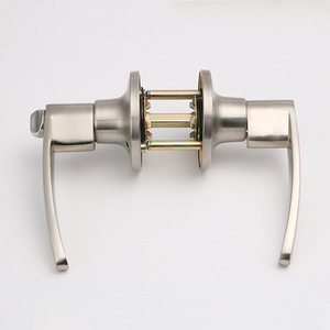 <span class=keywords><strong>TOMU</strong></span> Serrure de poignée de porte intérieure personnalisée Argent Noir Chrome Or Alliage de zinc Anti-vol Entrée Intimité Passage Poignée de porte - Product Image 3