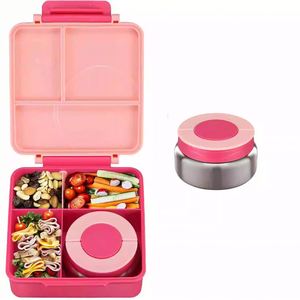 <b>Plastic</b> Insulated Bento Lunch <b>Box</b> for Kids with Leak Proof Vacuum Insulated Food Jar - Product Image 4