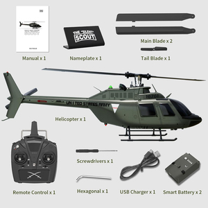 Hélicoptère RC ultra-réaliste à vol stationnaire automatique, échelle 27:1, télécommandé, pour adultes et débutants - Product Image 6