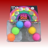 Balle anti-stress en PVC souple 6 couleurs arc-en-ciel, jouet sensoriel à presser, vente en gros