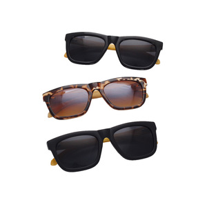 Maidis Bamboo Wood Sunglasses <b>Black</b> <b>Frame</b> UV400 Protection Unisex Street Style - Product Image 3