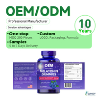 Usine OEM/ODM – Nouveaux Gummies pour le Sommeil 10mg, Saveur Fruitée Naturelle, Sans Médicament, Sans Sucre, Différents Types, 60 Unités