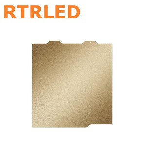 Placa de Construcción de Doble Cara con Recubrimiento de Polvo <span class=keywords><strong>PEI</strong></span> Texturizado para Impresora 3D Bambu Lab H2C/A2L, Lámina de Acero Flexible Dorada y Negra - Product Image 3
