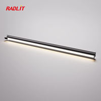 Lampe LED de placard moderne à capteur de mouvement, sans poignée, en aluminium, à économie d'énergie, 10H, CRI 90 élevé, sans éblouissement, à détection automatique