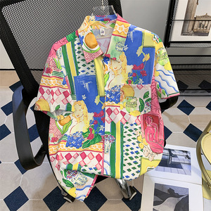 Camisa Hawaiana de Manga Corta para Hombre, Casual y a la Moda, para Vacaciones en la Playa, Personalizable y al por Mayor, Incluyendo Modelos de 1 Pieza para Parejas - Product Image 2