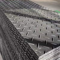 Alfombrillas de protección de suelo para excavadoras de servicio pesado con enclavamiento de lámina de plástico 4x8