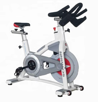 Vélo de spinning commercial - Équipement d'exercice portable en acier avec résistance réglable sur 8 niveaux