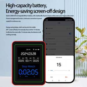 2026 MT29 WiFi Tuya 15 in 1 <span class=keywords><strong>Rilevatore</strong></span> di Qualità dell'Aria e CO, <span class=keywords><strong>Rilevatore</strong></span> di <span class=keywords><strong>Gas</strong></span> Inquinanti PM2.5 e Anidride Carbonica Grecia Ucraina Polonia - Product Image 3