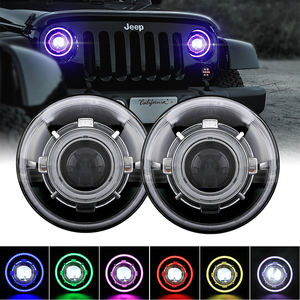 Proyectores LED RGB Demon Eye/Faros estrellados HID para <span class=keywords><strong>jeep</strong></span> y motocicleta 12V faro redondo para <span class=keywords><strong>Hummer</strong></span> H1 H2 - Product Image 4