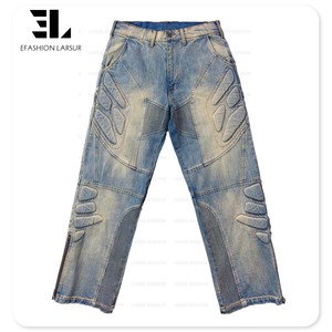 Jeans De Moto Pour Hommes Avec Protections - Denim Renforcé - Genouillères Et Hanches CE - Coupe Droite Confortable