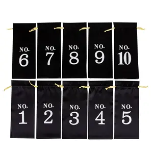 Bán Buôn Thiết Kế Mới In Vải Bố Tái Sử Dụng Rượu Vang Tote Túi Màu Đỏ Sao Vàng Đay Nhung Bền Dây Kéo Cá Nhân Tái Chế - Product Image 3