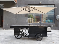 Chariot alimentaire tricycle personnalisable avec auvent