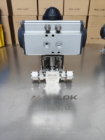 NAILOK SS316 Pneumatic Ball Valve 6000PSI High Pressure Compression Tube Fitting Valve Double Ferrule 2 Way Gas Instrument Valve