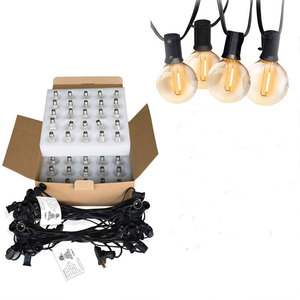 Hanging LED Chain <strong>Socket</strong> <strong>Light</strong> Cord Set Ambience Campsite Yard Backyard G40 Waterproof Bistro Cafe Garden Paito String <strong>Lights</strong> - Product Image 6