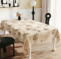 Protège-table imprimé en PVC, imperméable et résistant à l'huile, taille et couleur personnalisables, housse de table multi-usages pour hôtel