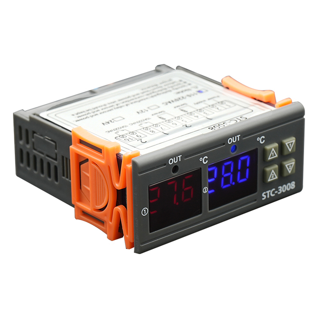 Stc-3008 Computer Digital Display Intelligent Dual Control Electronic Temperature Controller Dual Display Temperature Control