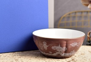 Tazón de Porcelana Italiano Vintage de 6.7 Pulgadas, Diseño Floral Redondo, Tazón de Cerámica para Cena, Decoración de Mesa, Regalo - Product Image 3