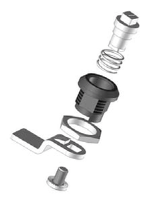 K0518 KIPP Loquet de compression à quart de tour en alliage de zinc avec bouton à ailettes, étanche IP65, quincaillerie industrielle - Product Image 4